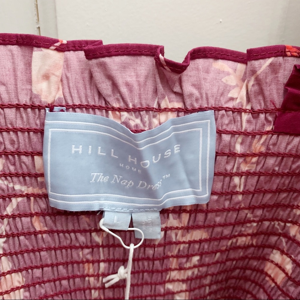 Hill House Home The Ellie Nap Dress in Burgundy Botanical - Picture 9 of 9